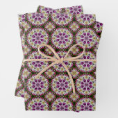 Dahlia Blume Abstraktes Muster Geschenkpapier Set (Beispiel)