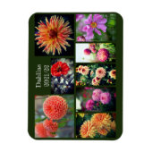 Dahlia Blume Aight Foto Personal Collage Magnet (Vertikal)