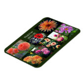 Dahlia Blume Aight Foto Personal Collage Magnet (Linke Seite)