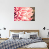 Dahlia Blume Blossom Leinwanddruck (Insitu (Schlafzimmer))