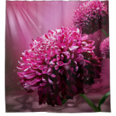 Dahlia Blume Duschvorhang (Vorderseite)