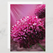 Dahlia Blume Einladung (Vorne/Hinten)