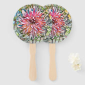 DAHLIA BLUME FÄCHER (Vorne und Hinten)