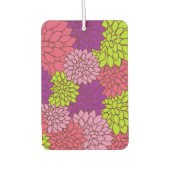 Dahlia-Blume, farbenfrohe Blume, Blumenmuster Autolufterfrischer (Vorderseite)