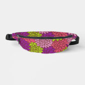 Dahlia-Blume, farbenfrohe Blume, Blumenmuster Bauchtasche (Vorderseite)