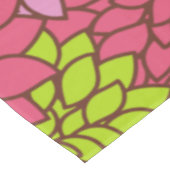 Dahlia-Blume, farbenfrohe Blume, Blumenmuster Tischdecke (Schrägansicht)