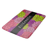 Dahlia Blume, farbenfrohe Blume, Ihr Name Badematte (Schrägansicht)