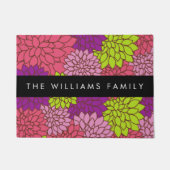 Dahlia Blume, farbenfrohe Blume, Ihr Name Fußmatte (Vorderseite)