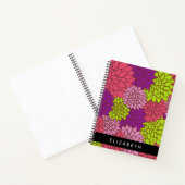 Dahlia Blume, farbenfrohe Blume, Ihr Name Notizblock (Innenseite)