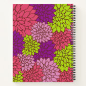 Dahlia Blume, farbenfrohe Blume, Ihr Name Notizblock (Rückseite)