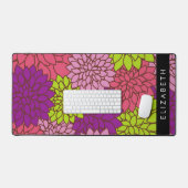 Dahlia Blume, farbenfrohe Blume, Ihr Name Schreibtischunterlage (Tastatur & Maus)