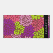 Dahlia Blume, farbenfrohe Blume, Ihr Name Schreibtischunterlage (Vorderseite)