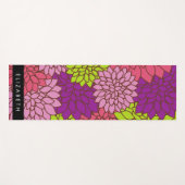 Dahlia Blume, farbenfrohe Blume, Ihr Name Yogamatte (Vorderseite (Horizontal))