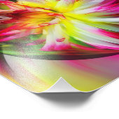 Dahlia Blume Floral Abstrakt Art 8x8 Fotodruck (Ecke)
