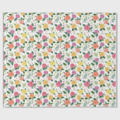 Dahlia Blume Floral Watercolor Geschenkpapier (Flach)