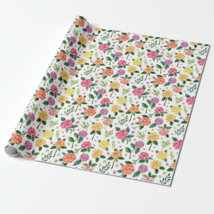 Dahlia Blume Floral Watercolor Geschenkpapier