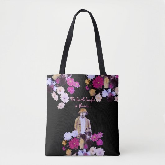 Dahlia Blume Gardener Floral Tote Bag Tasche (Vorderseite)