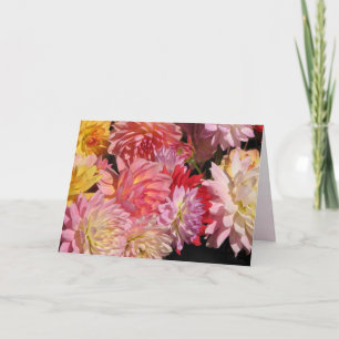 Dahlia Blume Geburtstagskarte Karte
