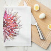DAHLIA-BLUME GESCHIRRTUCH (Viertel Falte)