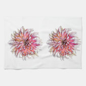 DAHLIA-BLUME GESCHIRRTUCH (Horizontal)