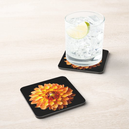 Dahlia Blume Getränkeuntersetzer (Rechte Seite)