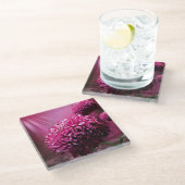 Dahlia Blume Glasuntersetzer (Schrägansicht)