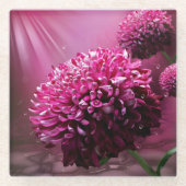 Dahlia Blume Glasuntersetzer (Vorderseite)