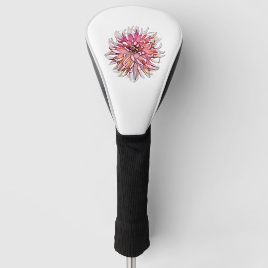 DAHLIA BLUME GOLF HEADCOVER (Vorderseite)