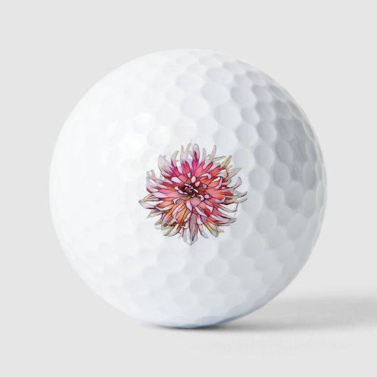 Dahlia-Blume Golfball (Vorderseite)