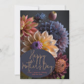 Dahlia Blume Happy Mütter Day Card Einladung (Vorderseite)