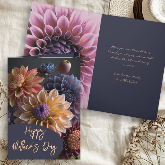 Dahlia Blume Happy Mütter Day Grußkarte