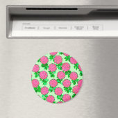 Dahlia-Blume in fuchsienrosa Magnet (In Situ (Geschirrspüler))