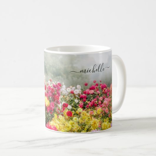 Dahlia-Blume Kaffeetasse (VorderseiteRechts)