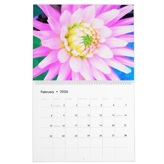 Dahlia-Blume-Kalender 2024 Kalender (Feb 2026)