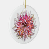 DAHLIA-BLUME KERAMIK ORNAMENT (Rechts)