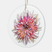 DAHLIA-BLUME KERAMIK ORNAMENT (Links)