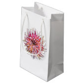 DAHLIA-BLUME KLEINE GESCHENKTÜTE (Rückseite Schrägansicht)