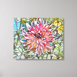 Dahlia-Blume Leinwanddruck