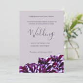 Dahlia Blume lila Einladung (Stehend Vorderseite)