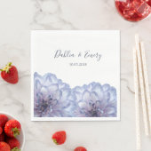 Dahlia Blume lila Serviette (Beispiel)