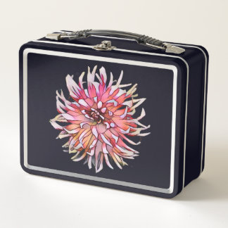 DAHLIA BLUME METALL BROTDOSE