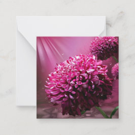 Dahlia Blume Mitteilungskarte