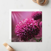 Dahlia Blume Mitteilungskarte (Vorderseite/Rückseite Beispiel)