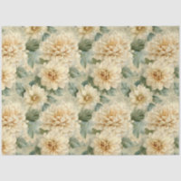 Dahlia Blume Muster mit Grünpflanzen