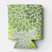 Dahlia-Blume, Muster von Blume, grüner Dahlia Dosenkühler (Rückseite)