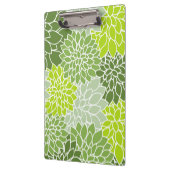 Dahlia-Blume, Muster von Blume, grüner Dahlia Klemmbrett (Links)