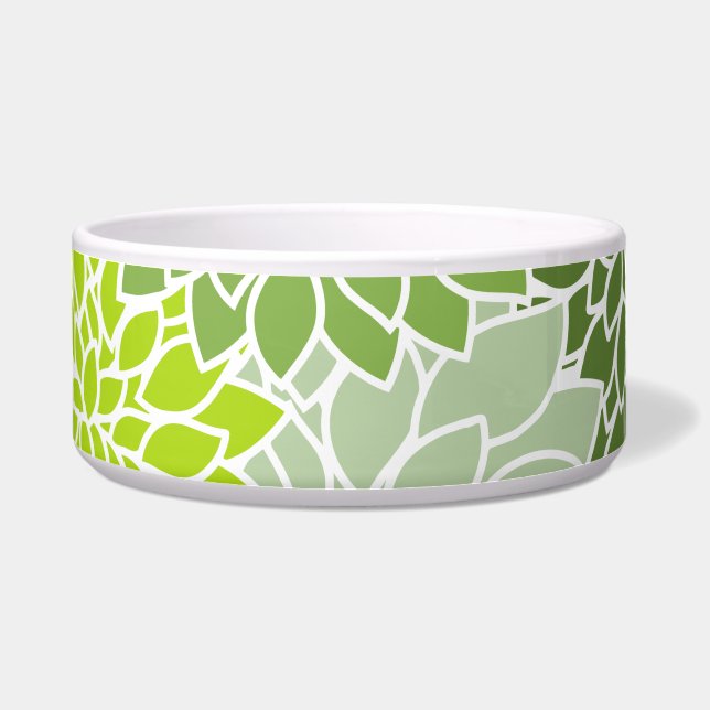 Dahlia-Blume, Muster von Blume, grüner Dahlia Napf (Vorderseite)