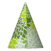 Dahlia-Blume, Muster von Blume, grüner Dahlia Partyhütchen (Rückseite)