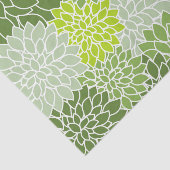 Dahlia-Blume, Muster von Blume, grüner Dahlia Seidenpapier (Ausschnitt)