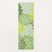 Dahlia-Blume, Muster von Blume, grüner Dahlia Yogamatte (Vorderseite)